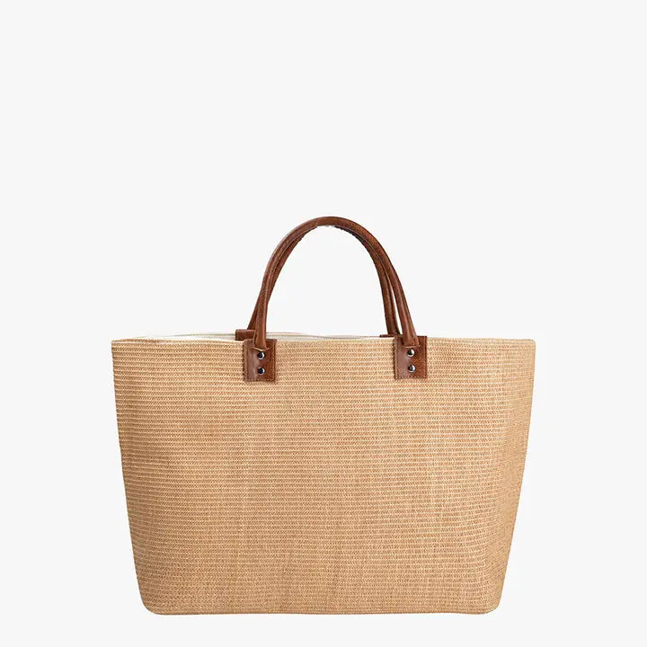 Hazel Straw Tote - Large