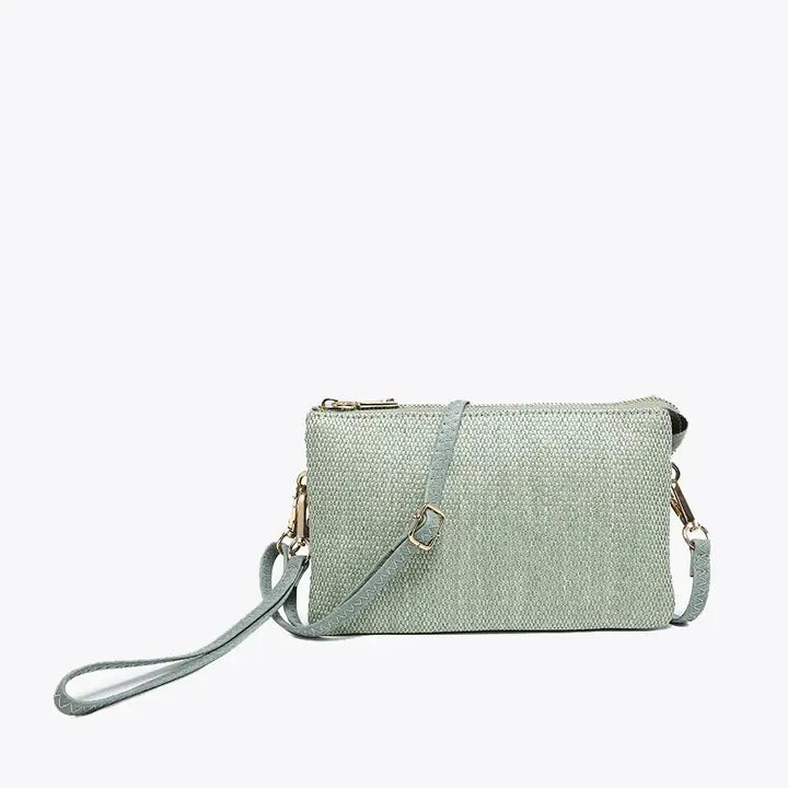 Riley Micro Straw Crossbody