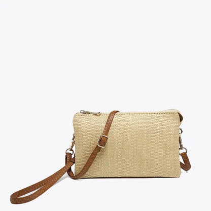 Riley Micro Straw Crossbody