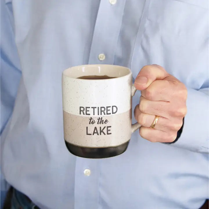 "Retired To The Lake" Mug -15oz