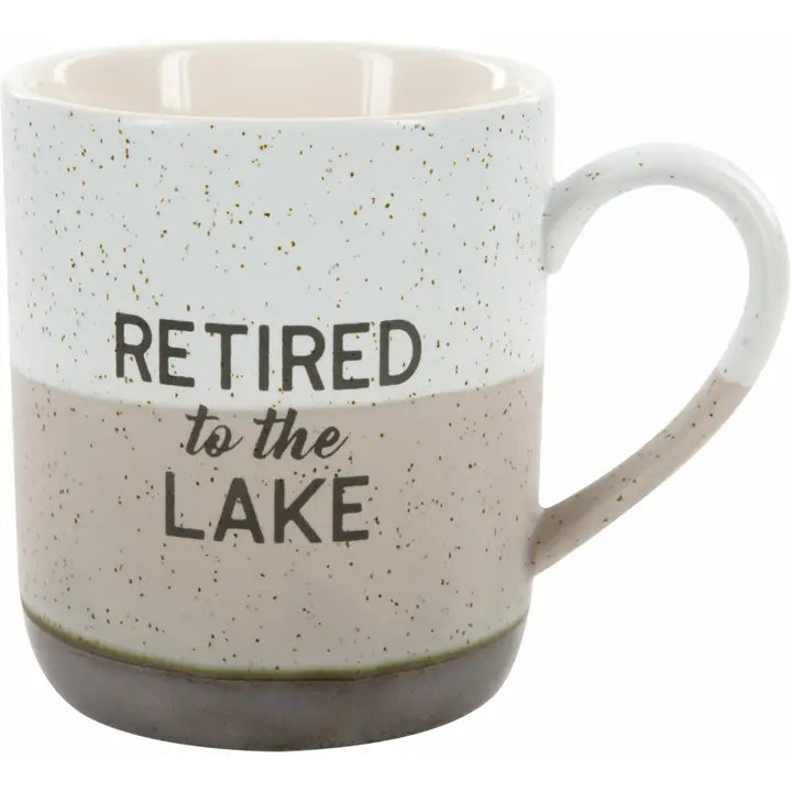 "Retired To The Lake" Mug -15oz
