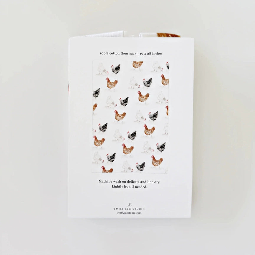 Chickens Flour Sack Towel