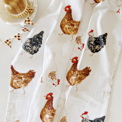 Chickens Flour Sack Towel