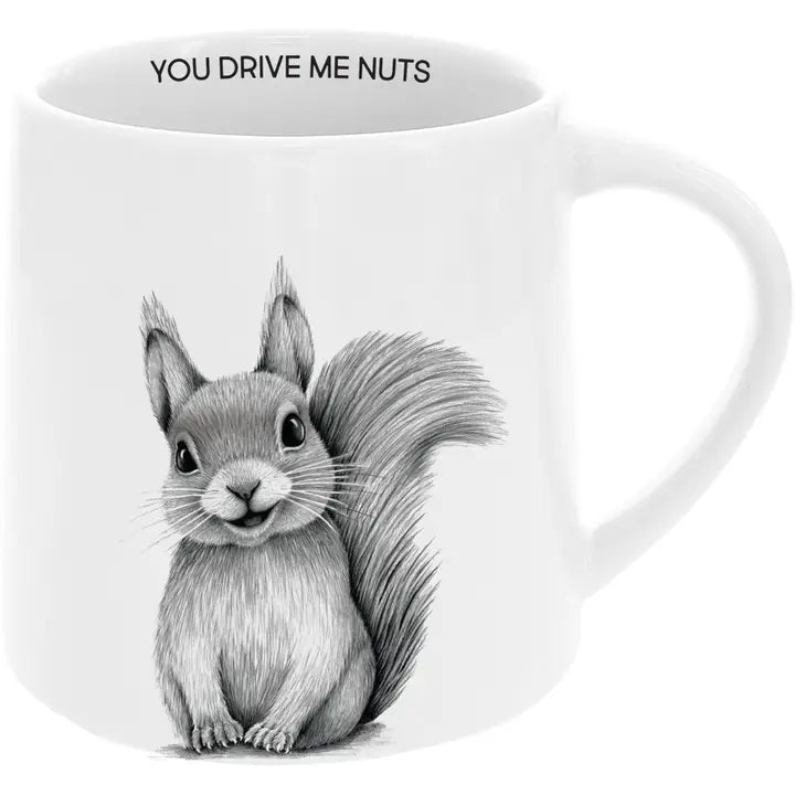 'Drive Me Nuts' Squirrel Mug