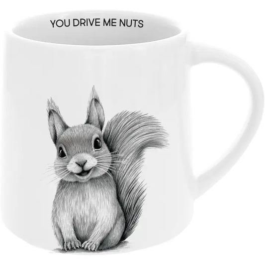 'Drive Me Nuts' Squirrel Mug