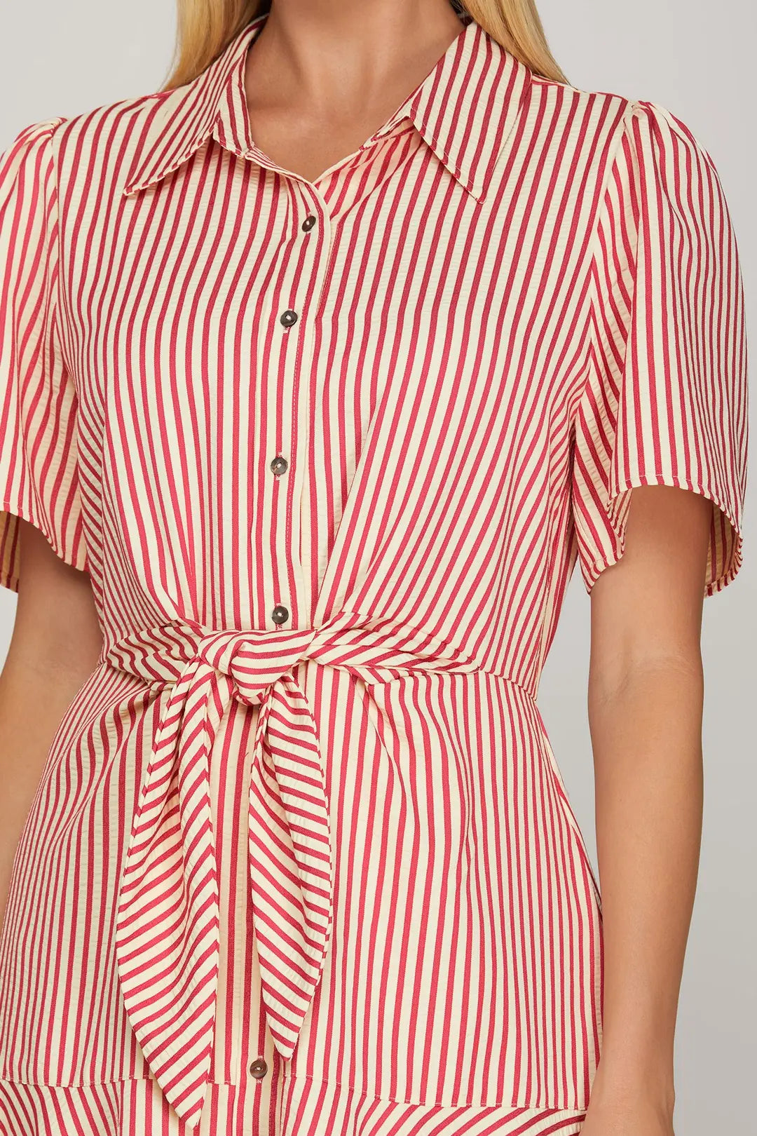 Tie Striped Dress