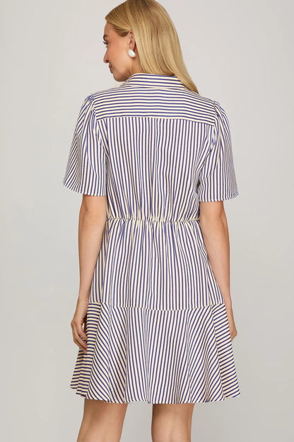 Tie Striped Dress