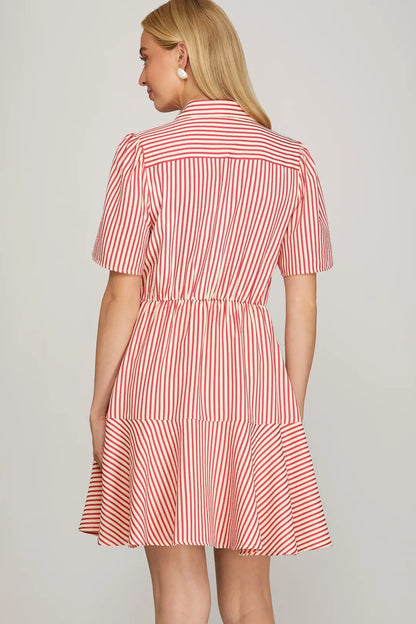 Tie Striped Dress