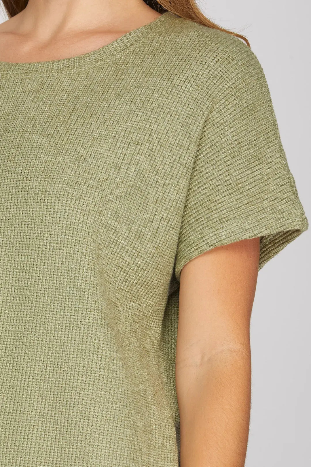 Drop Sleeve Knit Top