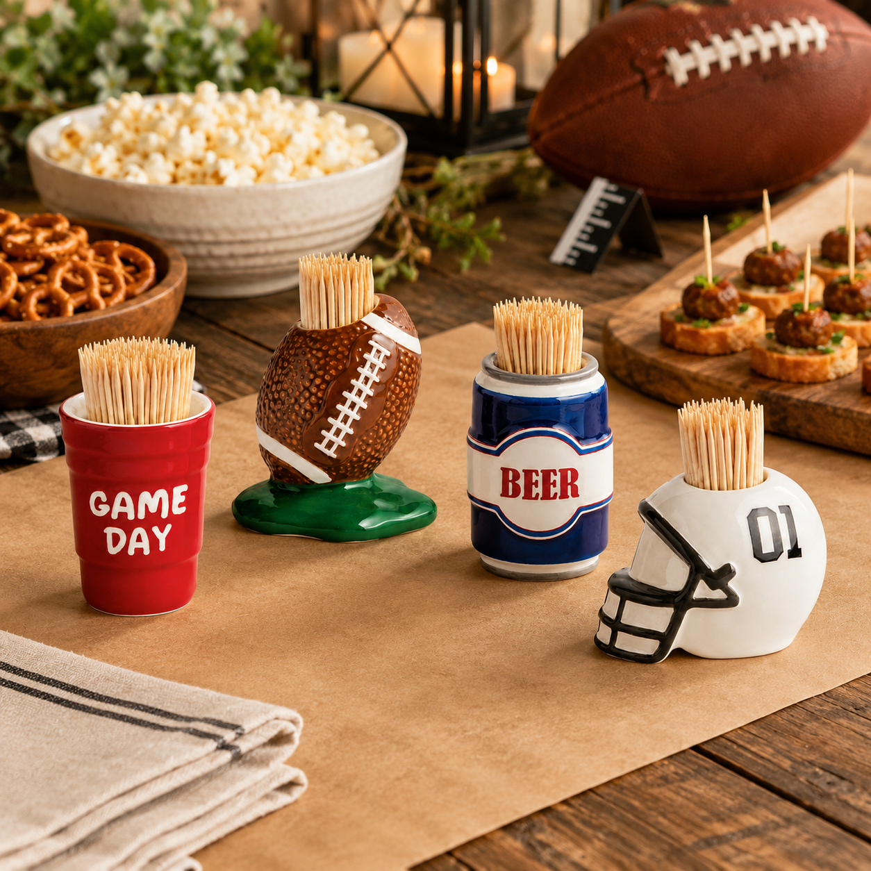 Tailgate Toothpick Holder