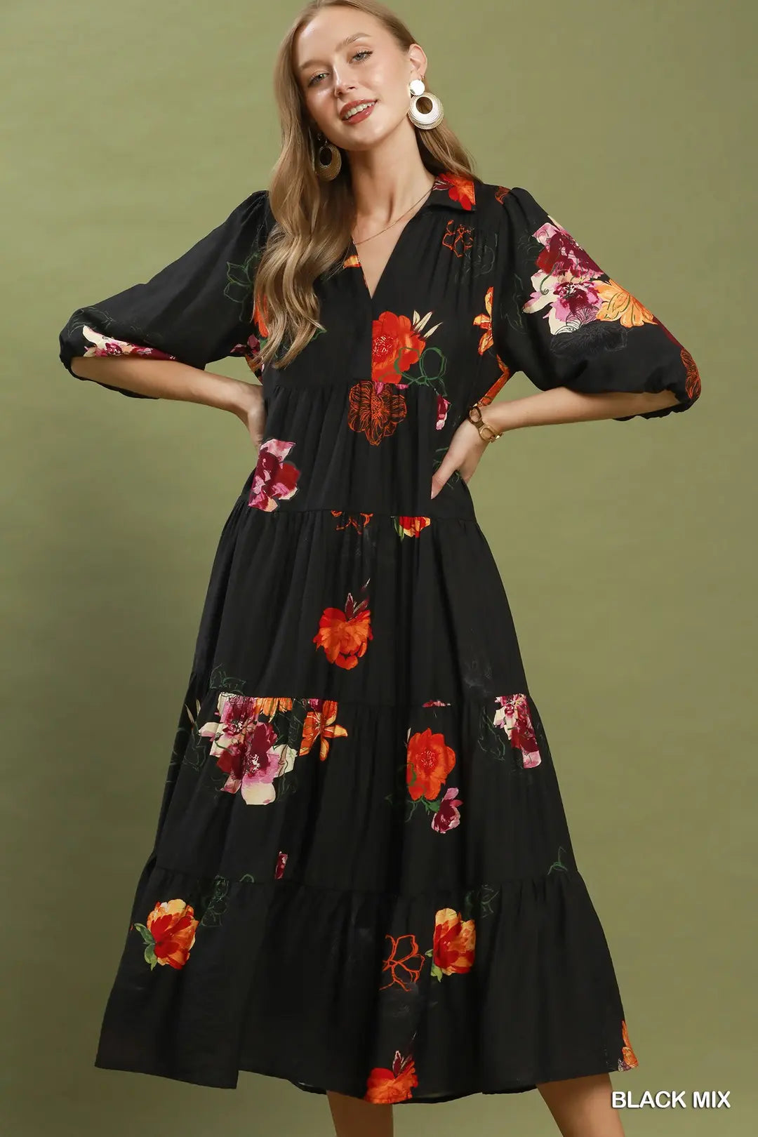 Ruffle Layered Dress