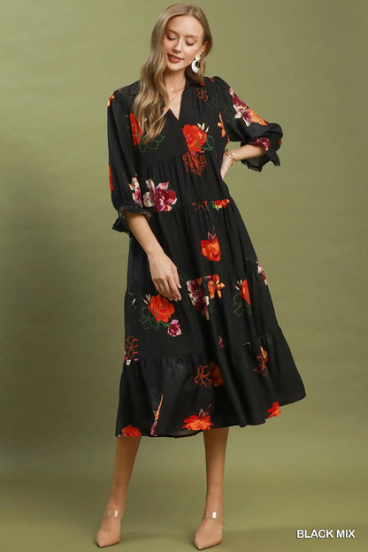 Ruffle Layered Dress