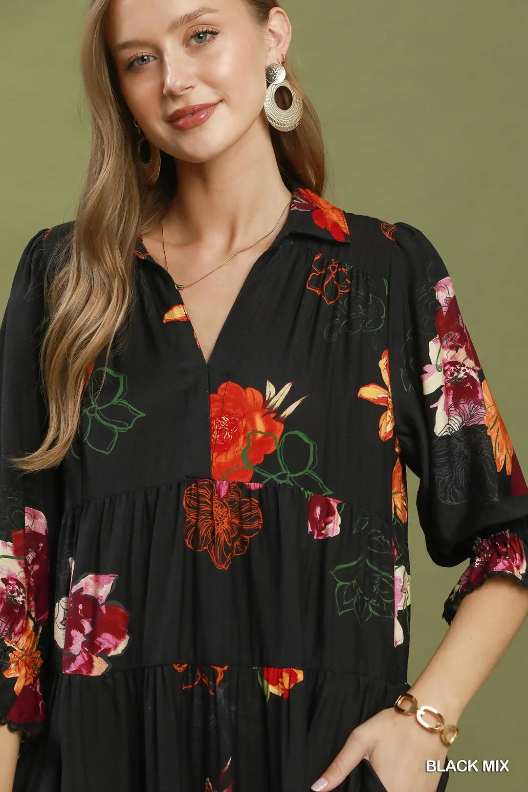 Ruffle Layered Dress