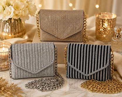 Crystal Paved Micro Crossbody