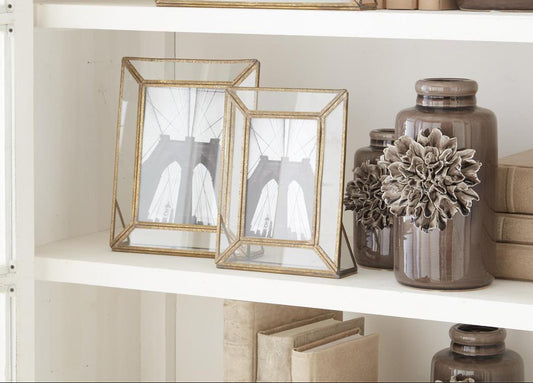 Gold Trimmed Metal Frame