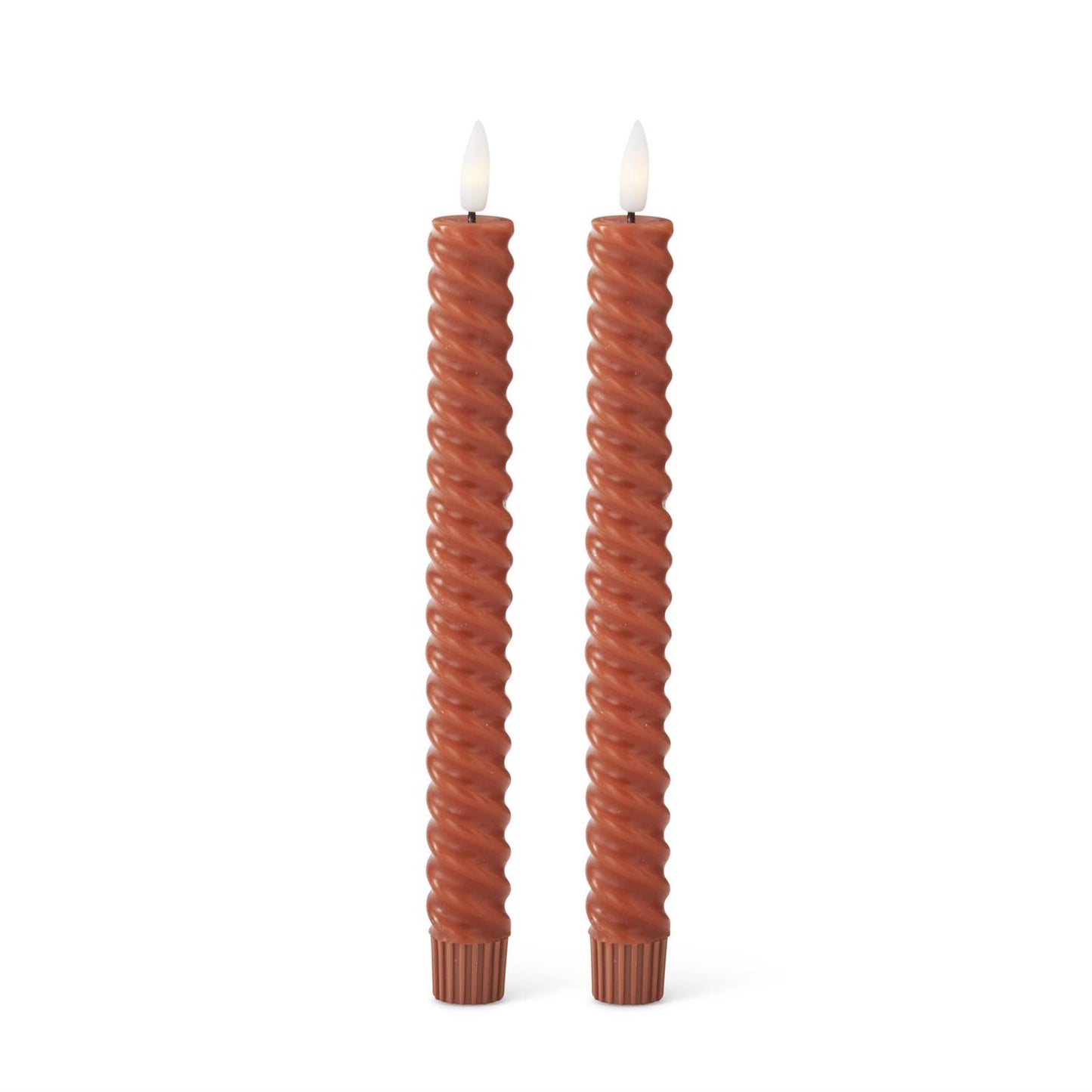 LED Twisted Taper Candles