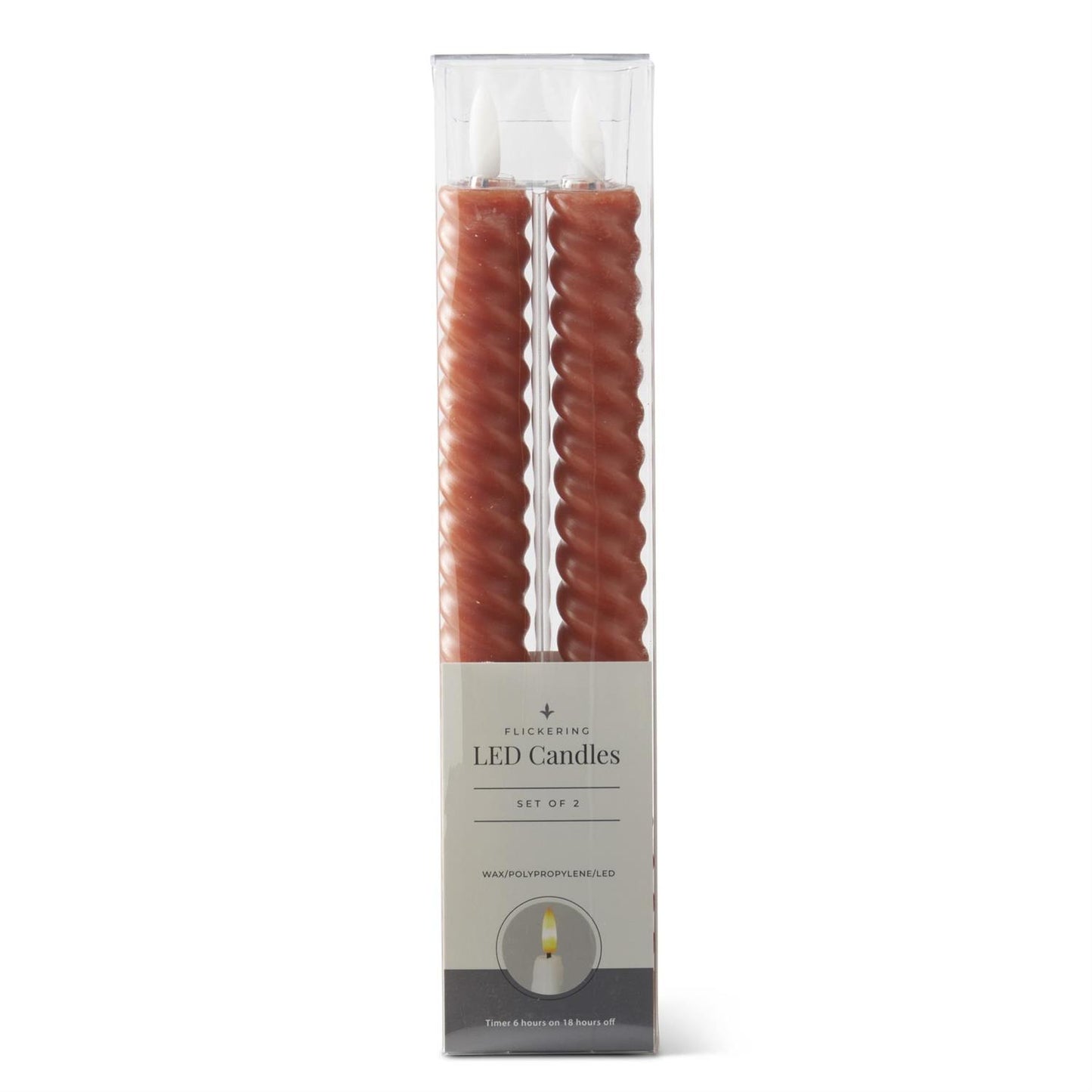 LED Twisted Taper Candles