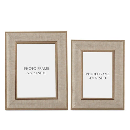 Gold Linen Photo Frames