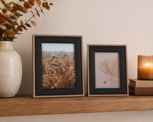 Black Linen Photo Frame