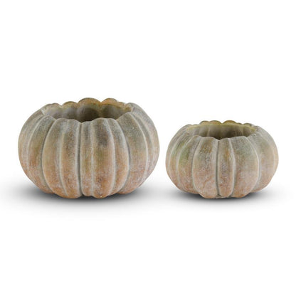 Whitewashed Orange/Green Pumpkin