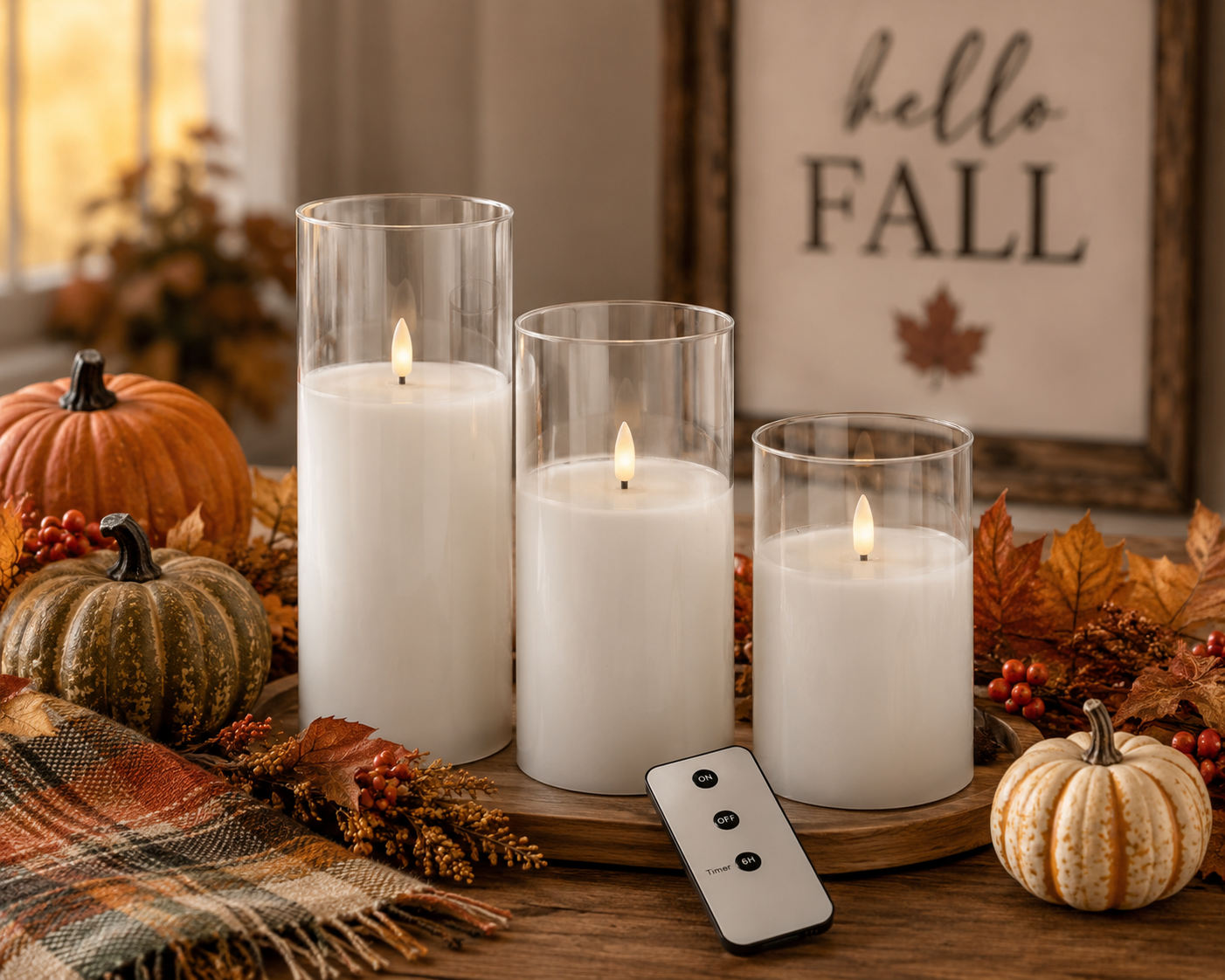 LED Flickering Candle