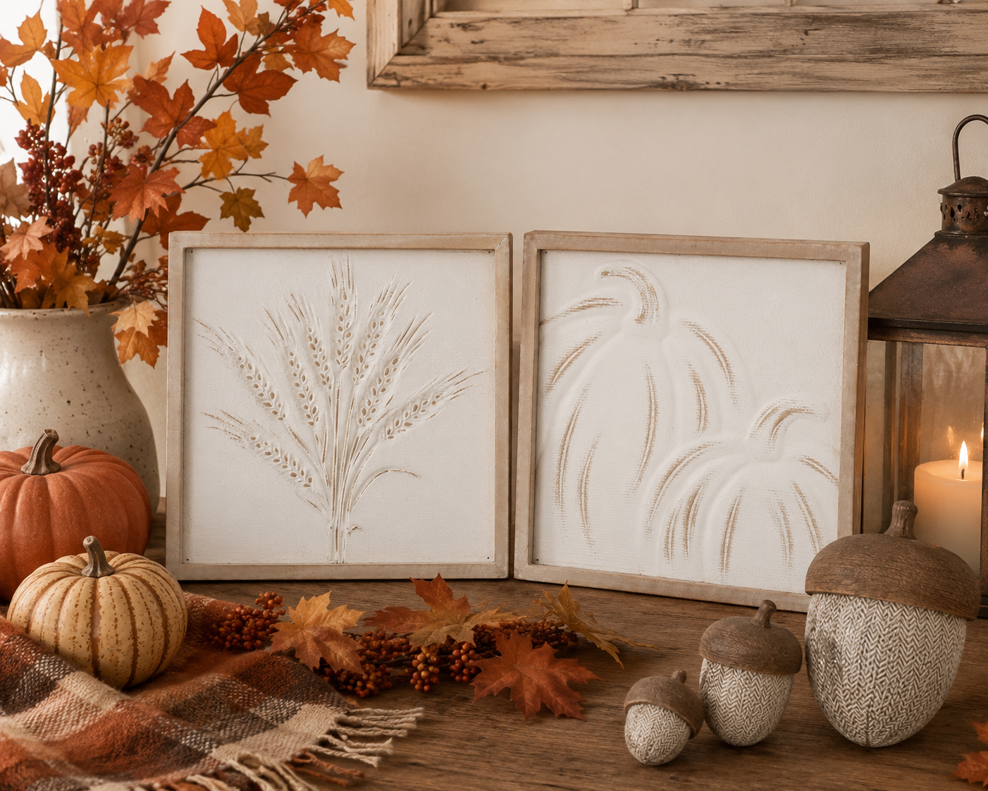 Embossed Fall Art