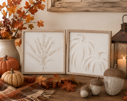 Embossed Fall Art