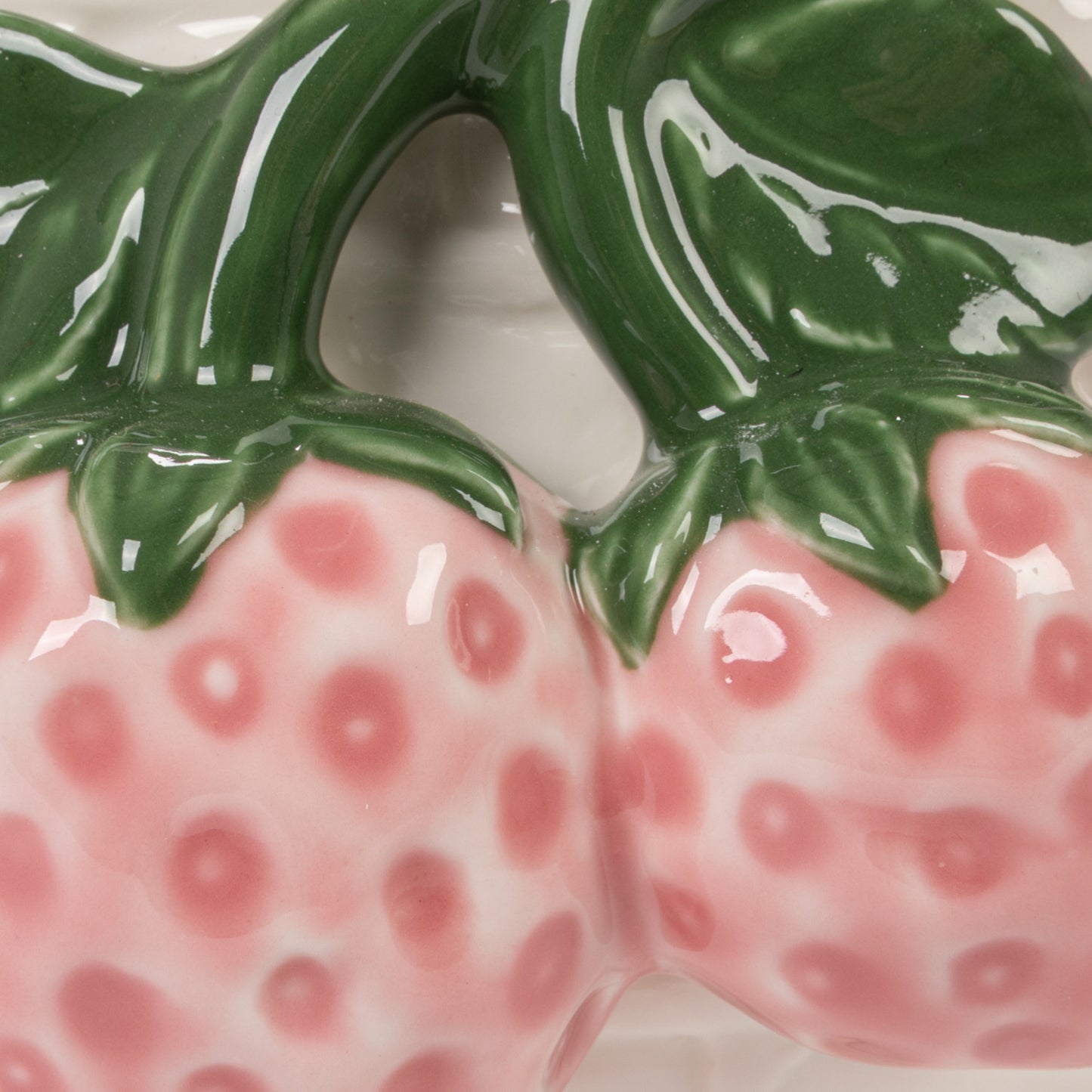 Strawberry Stoneware Basket