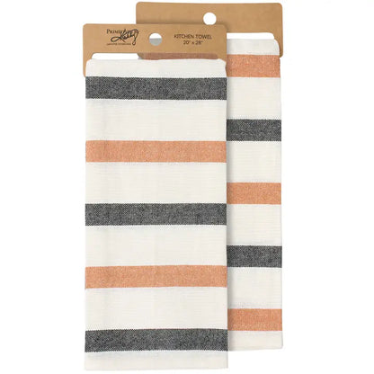 Halloween Stripe Kitchen Towel