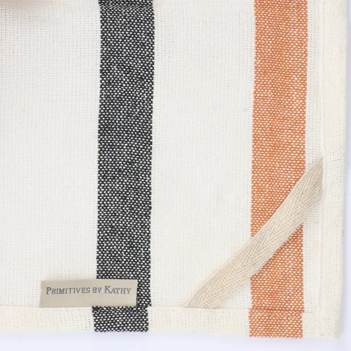 Halloween Stripe Kitchen Towel