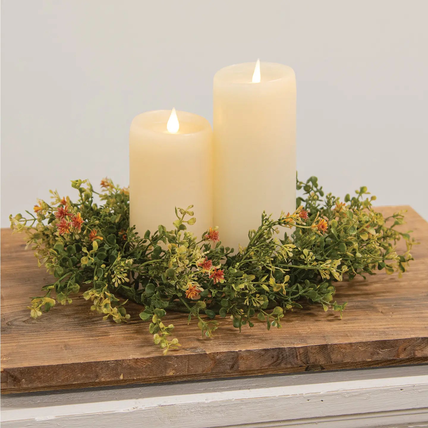 Golden Fall Buds Candle Ring