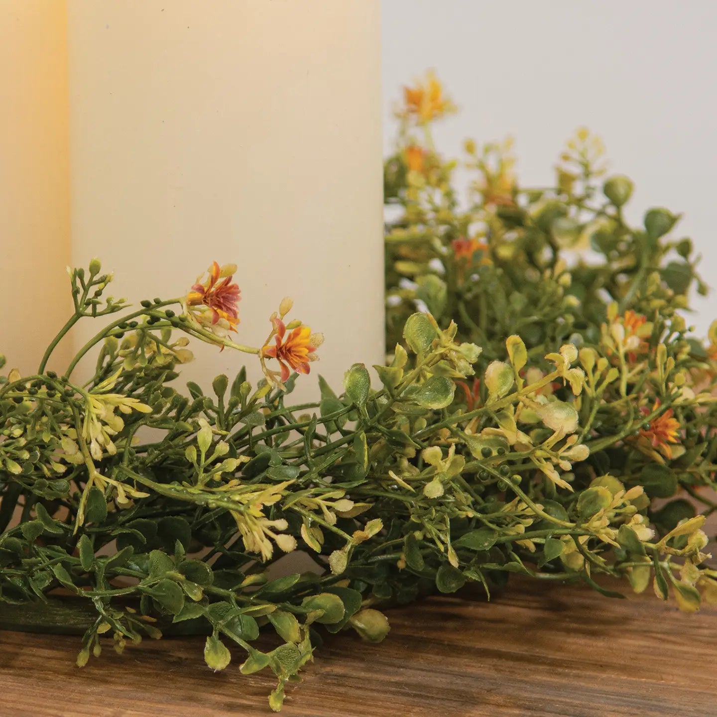 Golden Fall Buds Candle Ring
