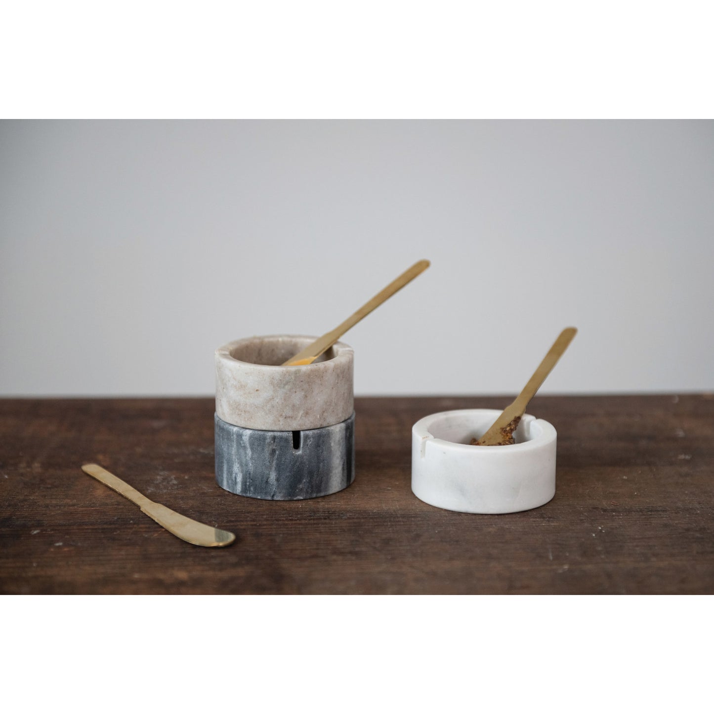 Marble Bowl / Knife Set