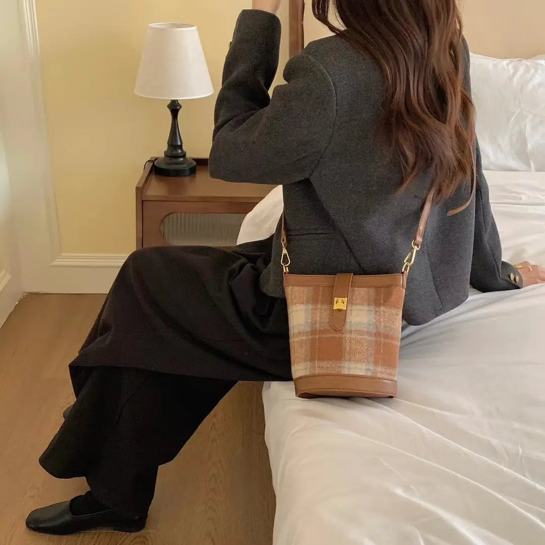 Suede-Like Leather Bag