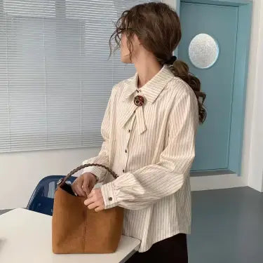 Suede-Like Bucket Tote