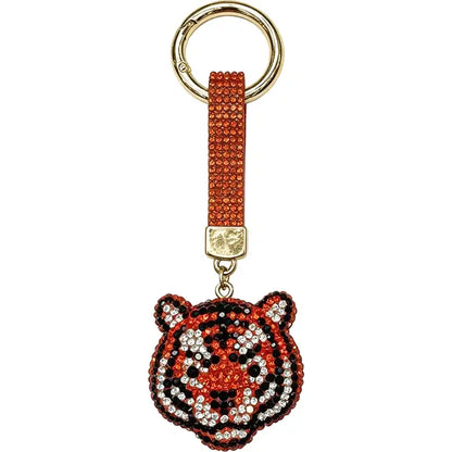 Tiger Gemmed Keychain