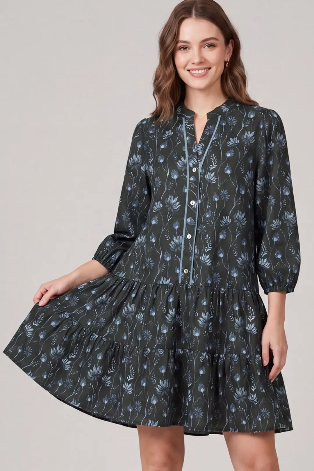 Evergreen Tiered Dress