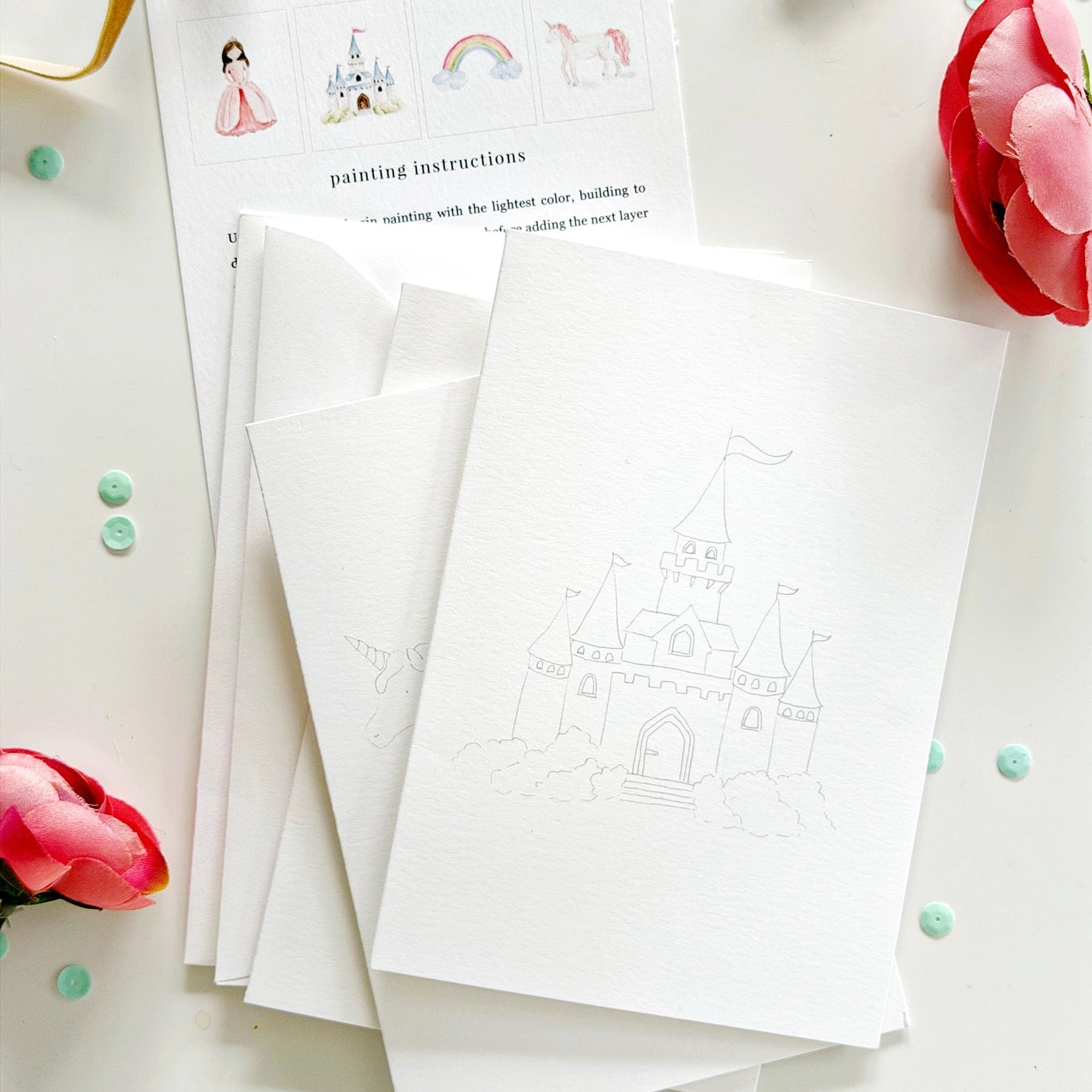 Fairytale Watercolor Notecards