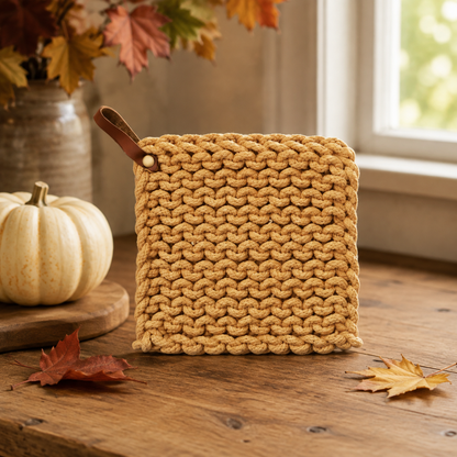 Leather Loop Pot Holder