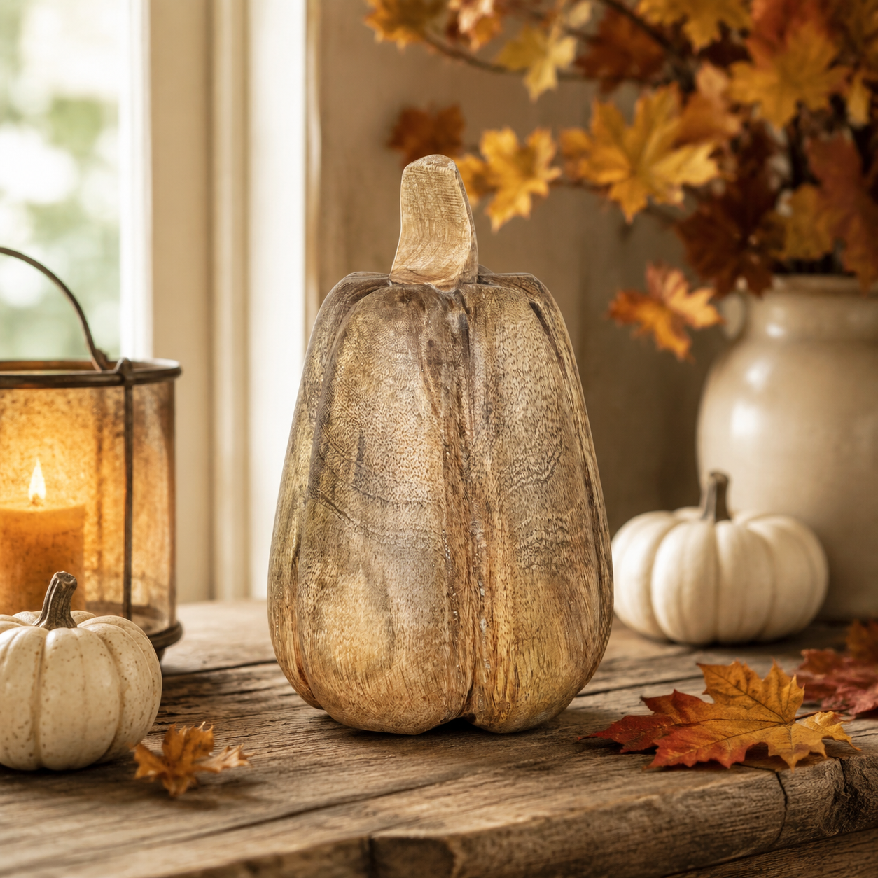 Mango Wood Pumpkin