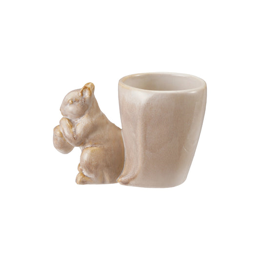 Stoneware Squirrel Vase