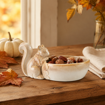 Stoneware Squirrel/Bowl