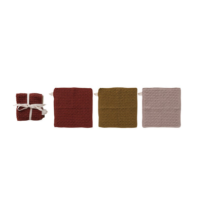 Knit Dish Cloths - 3 piece set