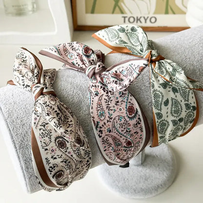 Paisley Satin Headband
