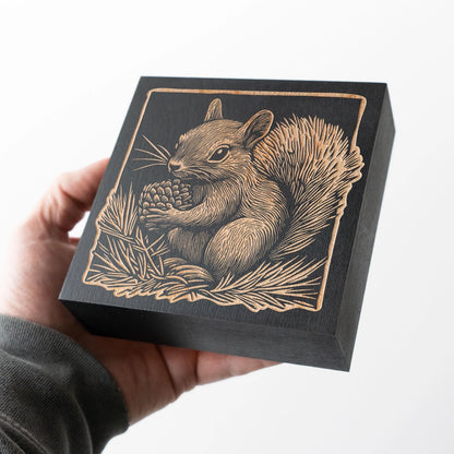 Engraved Harvest Squirrel