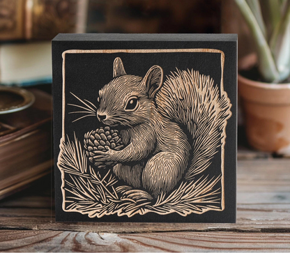 Engraved Harvest Squirrel