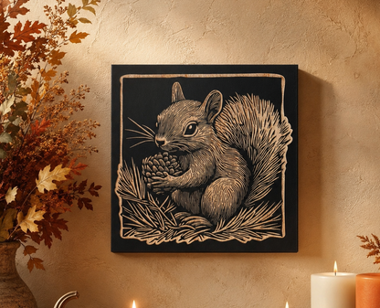 Engraved Harvest Squirrel