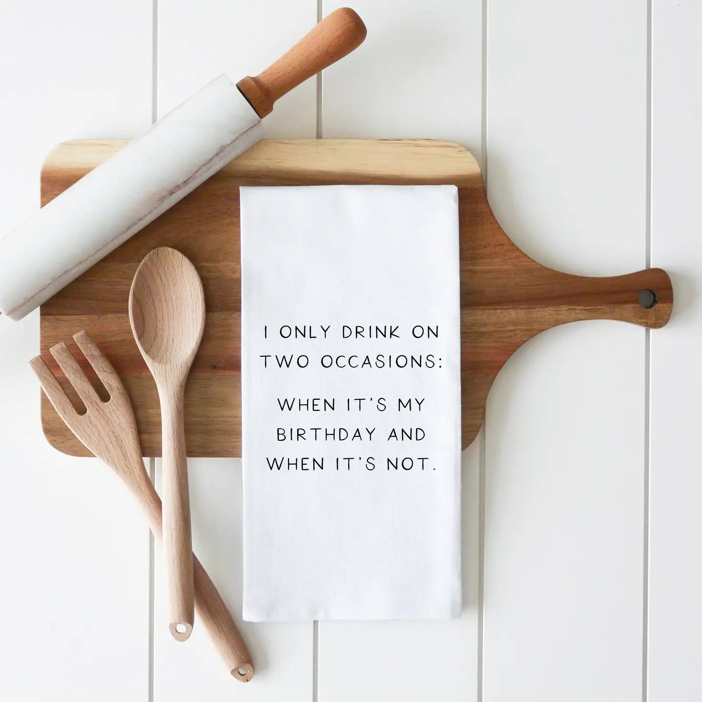 'Two Occasions' Tea Towel