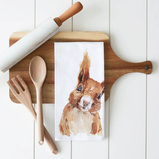 Squirrel Tea Towel