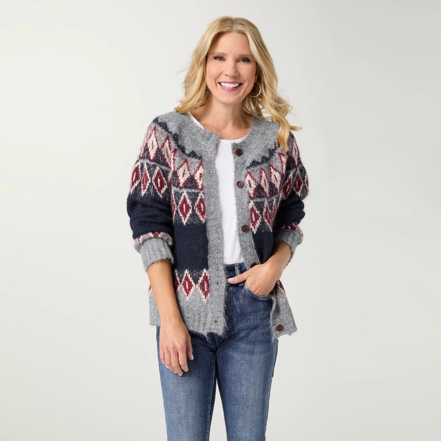 Kuna Button Front Cardigan